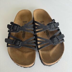 Birkenstock Granada Black Multi-Strap Sandals
